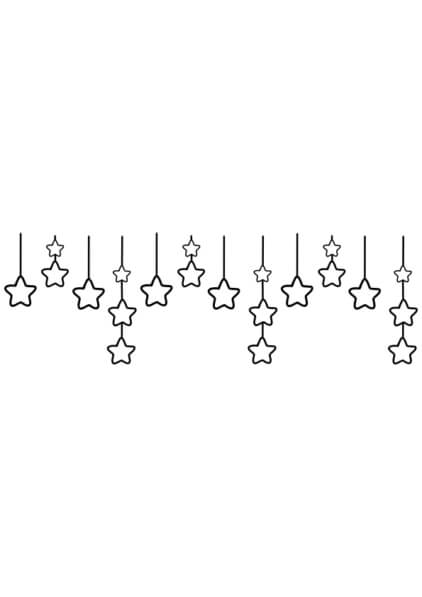 Download Black and White Line Drawing of Stars Borders &amp; Corners Online ...