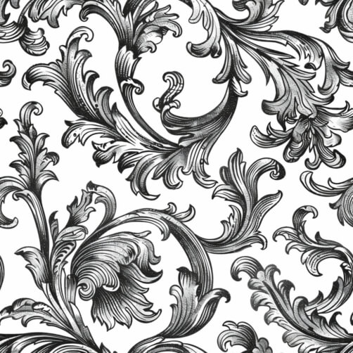 Download Seamless Black and White Floral Pattern Patterns Online ...