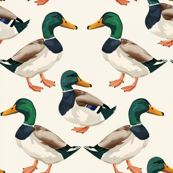 Download Seamless Duck Pattern Patterns Online - Creative Fabrica
