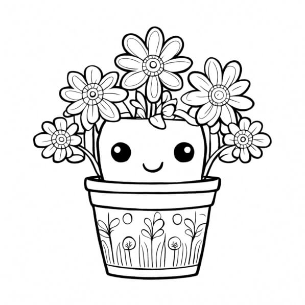 newgarden Ronde bloempot voor potten en planten, Dahlie, zeer robuust