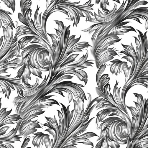 Download Seamless Black and White Floral Pattern Patterns Online ...