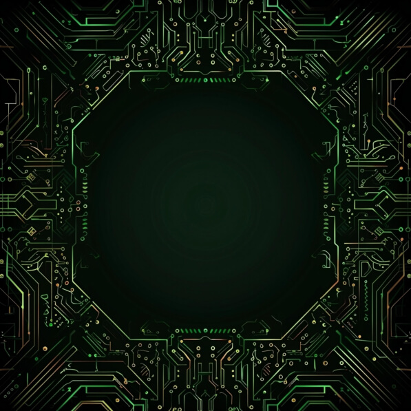 Download Abstract Circuit Board Design with Green and Yellow Wires ...