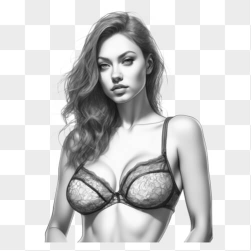 Black and White Drawing of a Woman in Lingerie Cartoons Black and White Drawing of a Woman in Lingerie Cartoons thumbnail