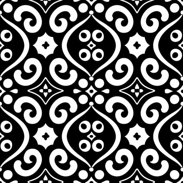 Download Black and White Seamless Swirl Pattern for Interior Design ...