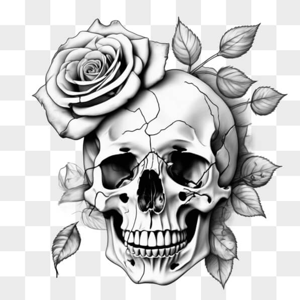 Federa Per Cuscino Autiga Con Teschio E Rose - 40x40 Cm, 100% Cotone, Dia De Los Muertos, Nero