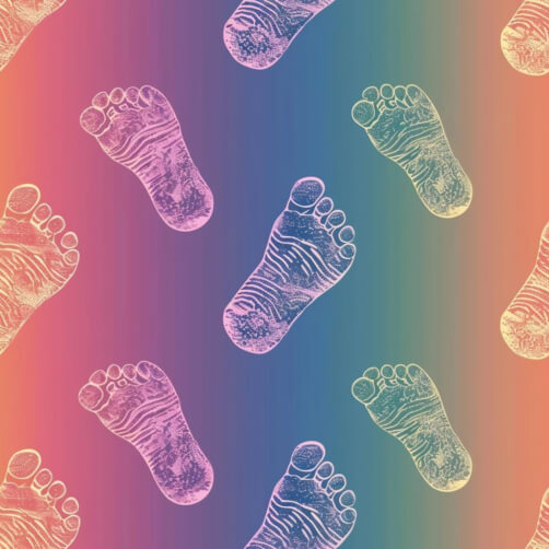 Download Colorful Footprints Seamless Pattern Patterns Online ...