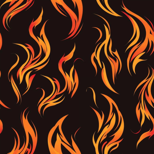 Download Seamless Pattern of Orange Fire Flames on Red Background ...