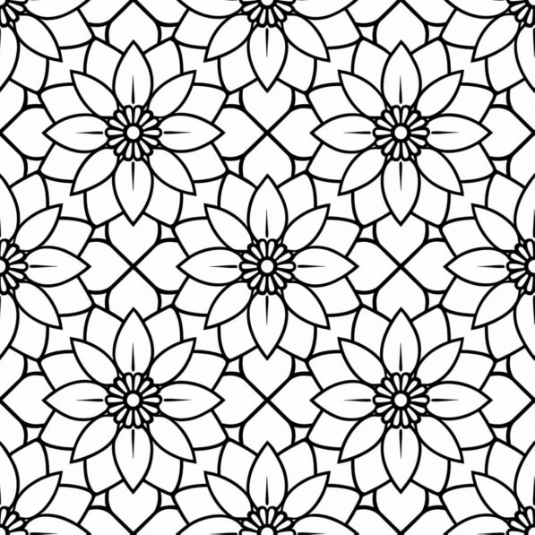 Download Black and White Seamless Floral Pattern Patterns Online ...