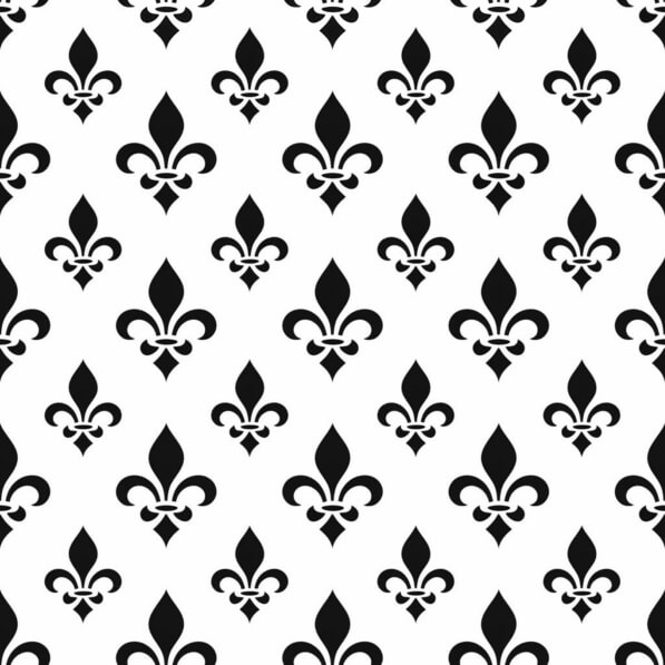 Download Seamless Black and White Fleur De Lis Pattern Patterns Online ...
