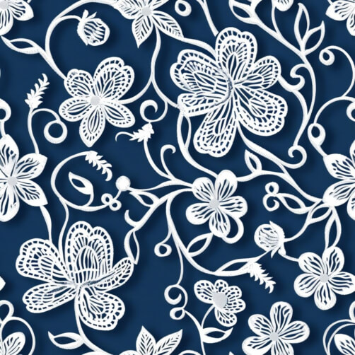 Download Seamless White Floral Pattern Patterns Online - Creative Fabrica