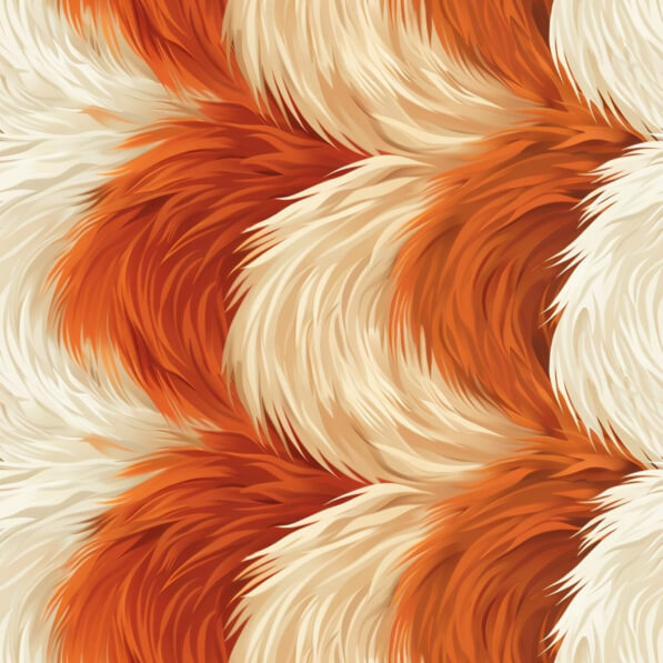 Download Seamless Orange and White Fur Pattern for Decor Patterns ...