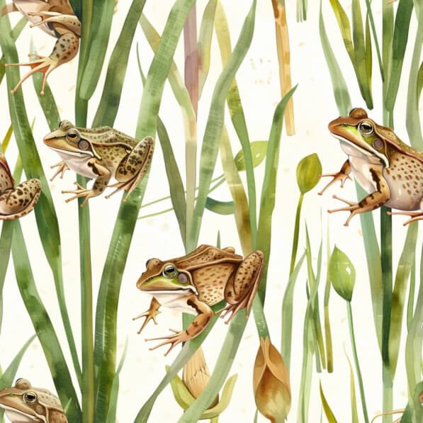 Download Seamless Pattern of Frogs in Nature Patterns Online - Creative ...