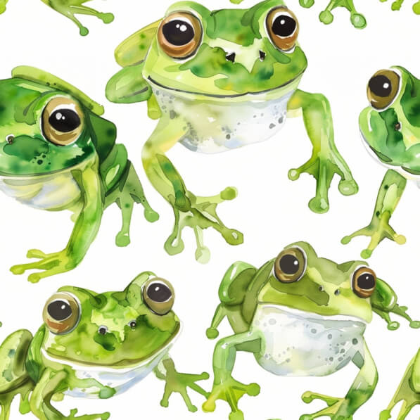 Download Green Frogs Seamless Pattern Patterns Online - Creative Fabrica