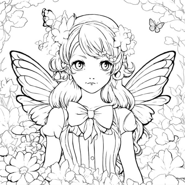 Download Anime Fairy Coloring Page - 2jCsbKNMITetShdscITrJLtouB3 Desktop 