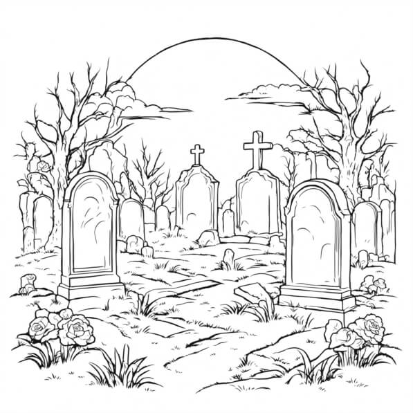 Download Spooky Graveyard Coloring - 2jCyf719VI6pckYos08ONCFWZs6 Desktop