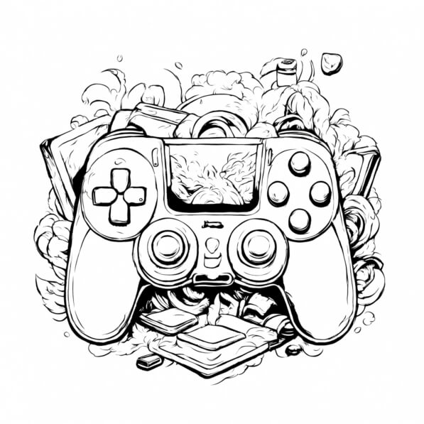Portachiavi A Forma Di Controller Videogiochi – Dhink Metalmorphose, Cromato, Dettagli In Resina - 3