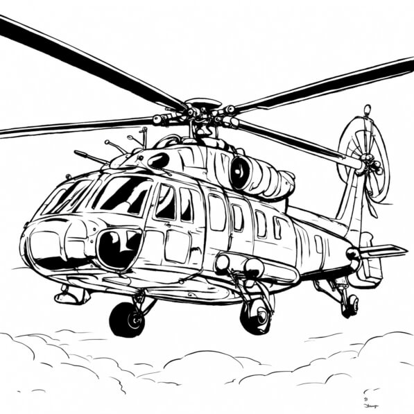 Download Military Helicopter: Educational Image for Aviation