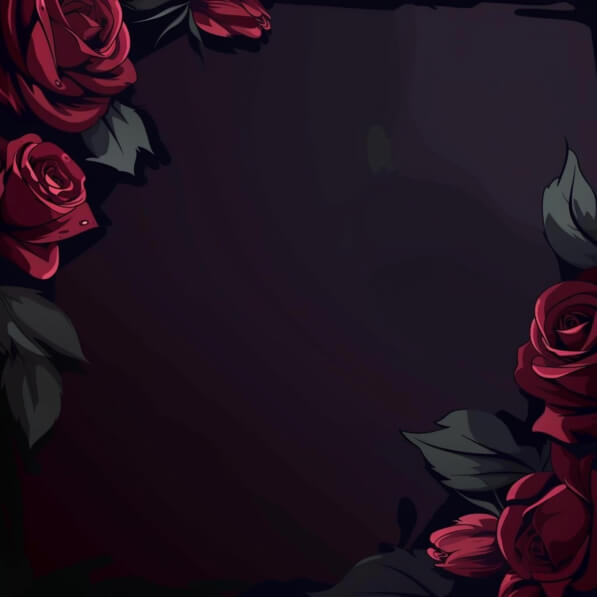 Download Dark Background with Red Roses and Leaves Backgrounds Online ...