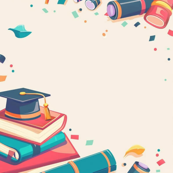 Download Graduation Cap and Books Celebration Backgrounds Online ...