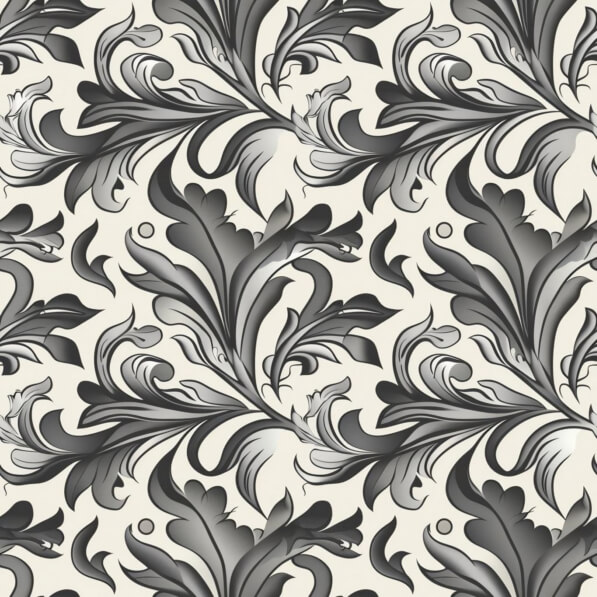 Download Black and White Floral Pattern Patterns Online - Creative Fabrica