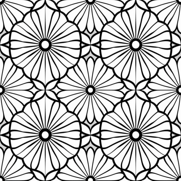 Download Black and White Seamless Floral Pattern Patterns Online ...