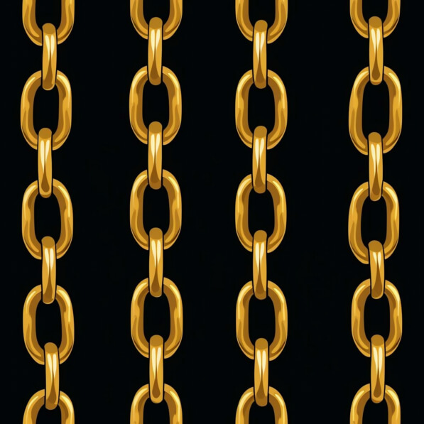 Download Row of Gold Chains on Black Background Patterns Online ...