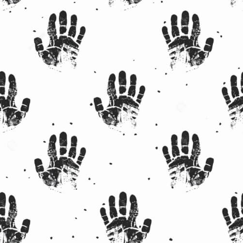 Two Handprint Pattern Download Black and White Handprint Pattern Patterns Online - Creative ...