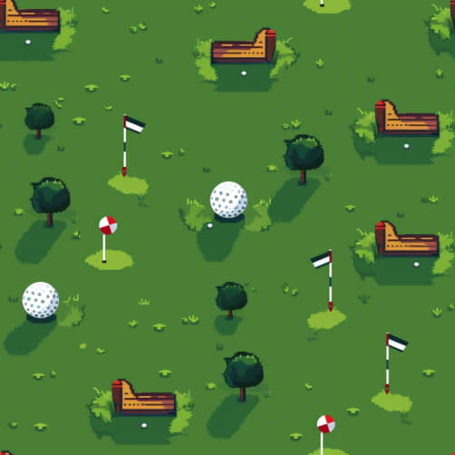 Scenic Golf Course with Golf Balls and Trees Cartoons Scenic Golf Course with Golf Balls and Trees Cartoons thumbnail