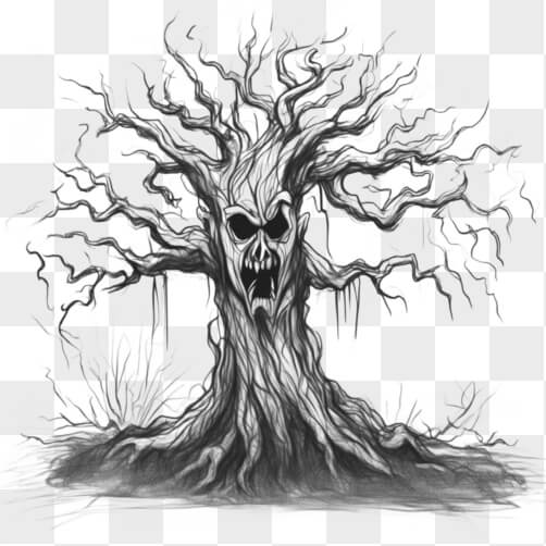 Scary Tree Sketches - Download Free Scary Tree Sketch Images Online ...