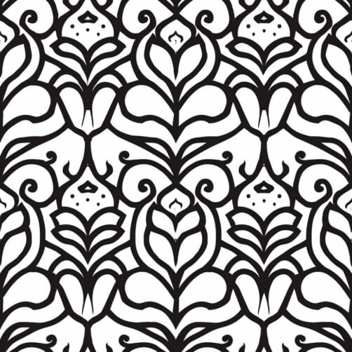 Download Black and White Seamless Floral Pattern Patterns Online ...