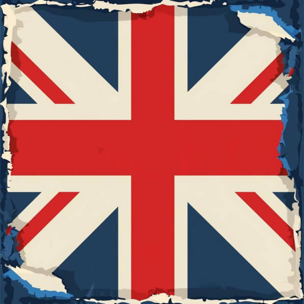 Irlanda-Regno Unito bandiera che sventola, irlandese-britannica Union Jack, Regno Unito 2 (50 mm) adesivi in vinile paraurti per casco x 4