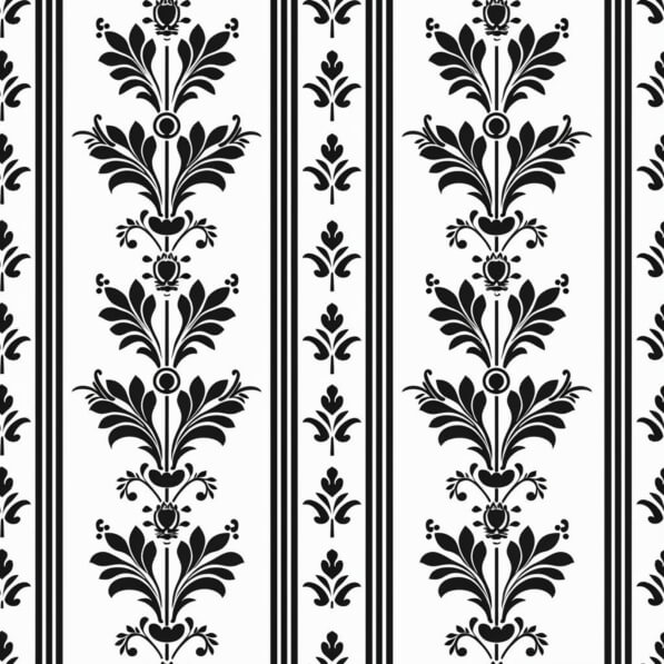 Download Black and White Seamless Floral Pattern Patterns Online ...