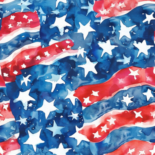 Vibrant Abstract Watercolor Artwork in Red, White, and Blue Sketches thumbnail
