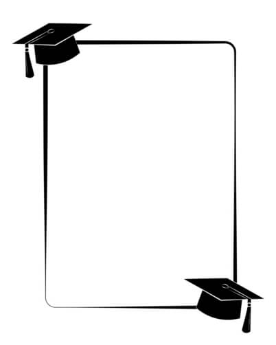 Empty Graduation Frame Download Elegant Graduation Certificate Border Frames Online - Creative ...