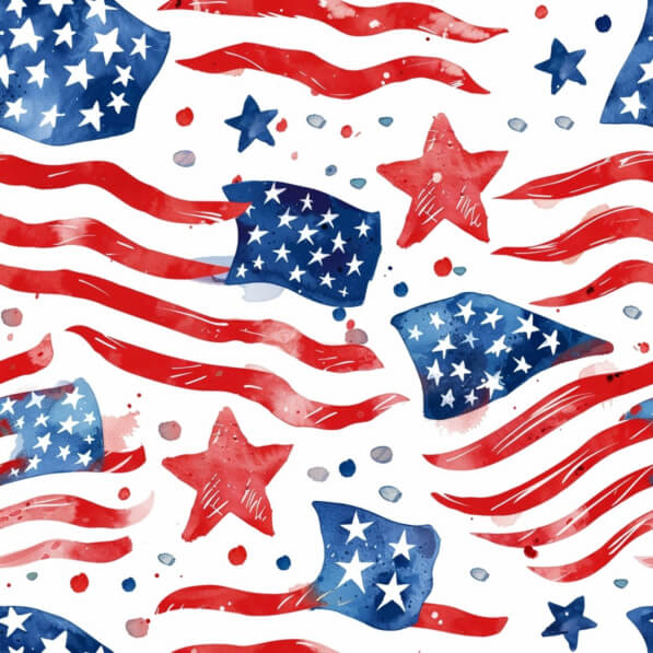 Download Vibrant Patriotic Pattern with American Flags and Stars ...