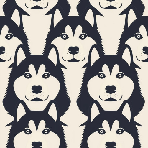 Husky Patterns - Download Seamless Husky Patterns for Free - Creative ...