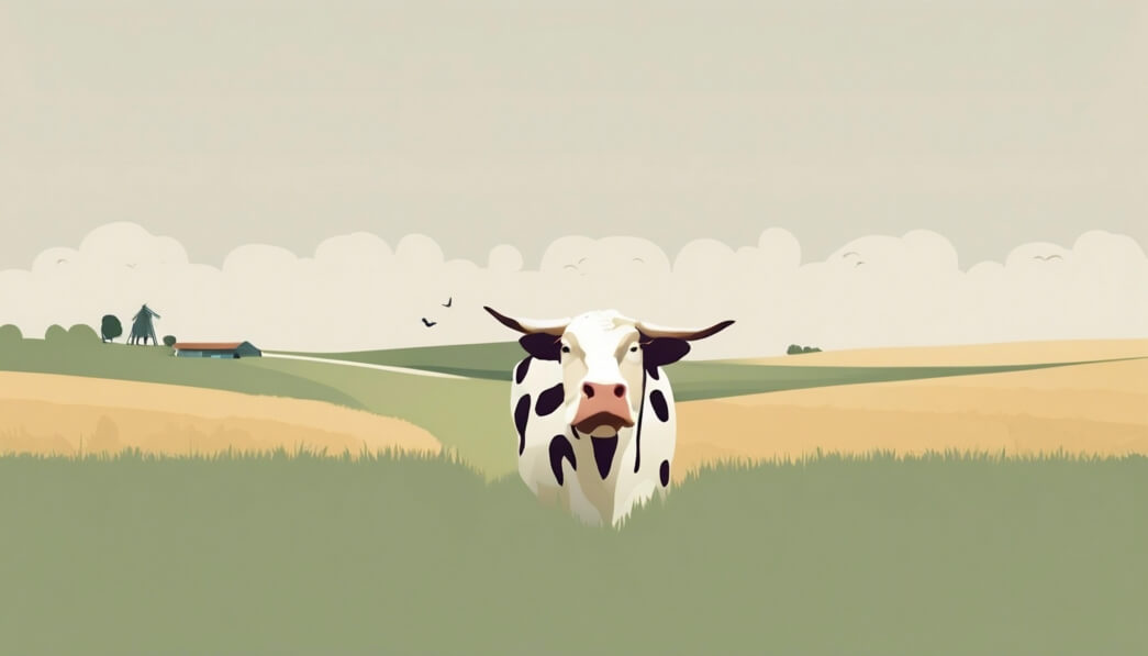 download-cartoon-koe-in-een-mooie-plattelandslandschap-achtergronden