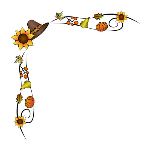 Download Autumn-Themed Decorative Border with Seasonal Elements Borders ...