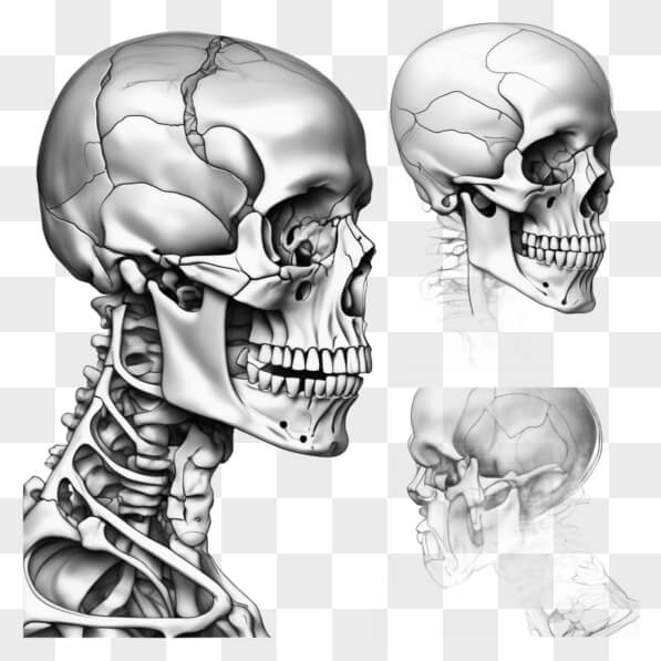 Download Detailed Anatomical Illustrations of Human Skull and Neck ...