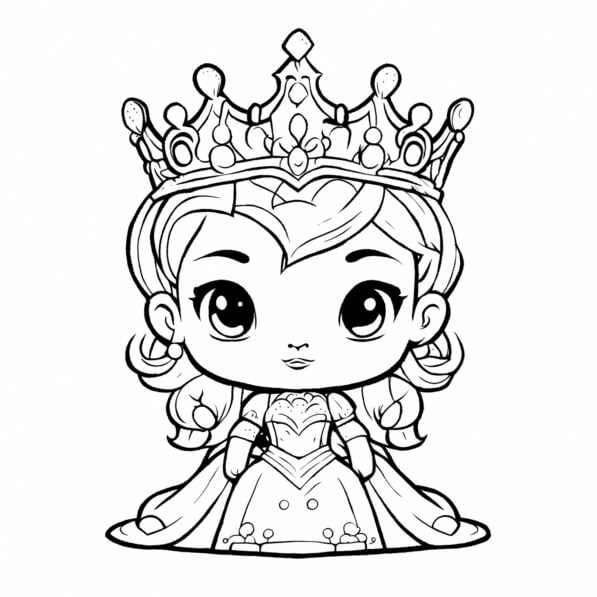 Download Cartoon Princess for Coloring Coloring pages Online - Creative ...