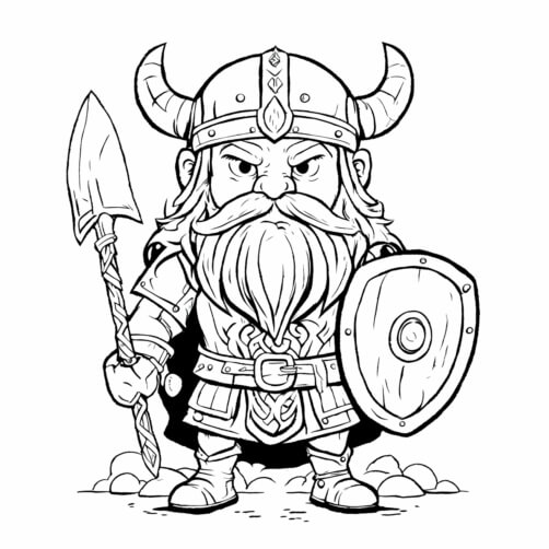 Download Viking Warrior Coloring Page Coloring pages Online - Creative ...