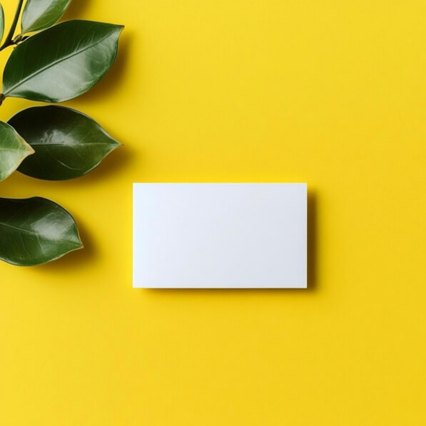 Download Blank Business Card on Yellow Background Mockups Online ...