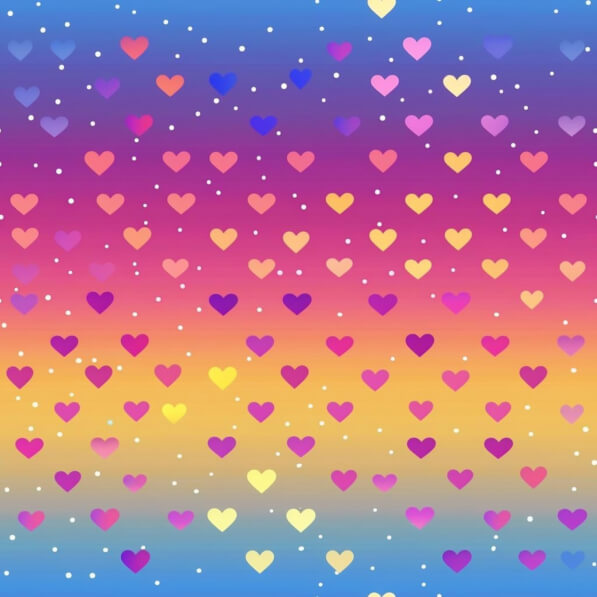 Download Colorful Heart Pattern on Gradient Background Patterns Online ...