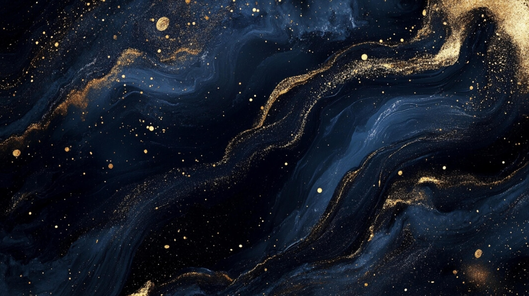 Download Abstract Design with Dark Blue Waves and Gold Specks ...