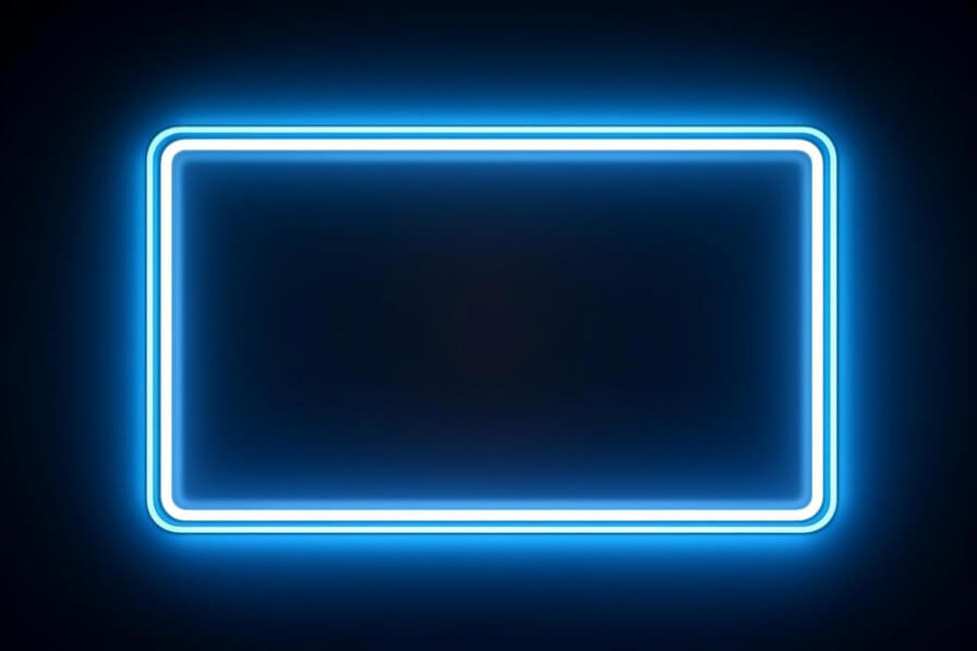 Rectangulo Neon Loading Descarga Rectángulo de Neón Brillante contra Fondo Oscuro Fondos En ...