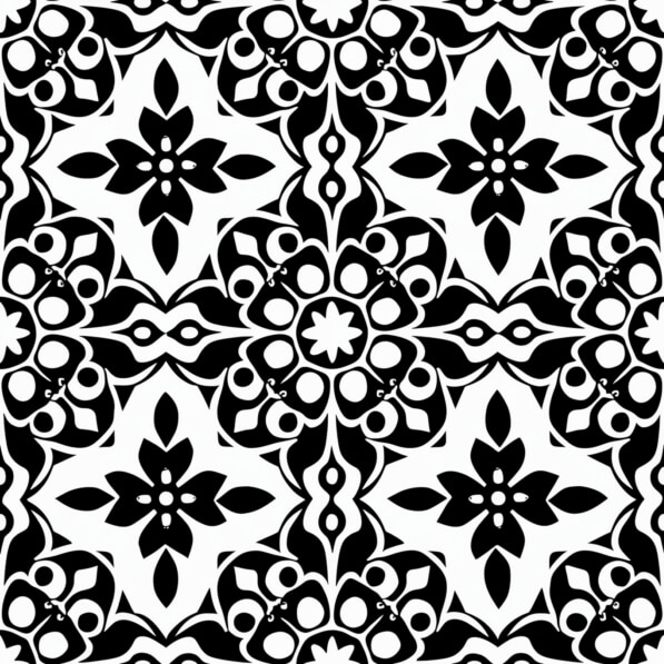 Download Black and White Floral Abstract Pattern Patterns Online ...