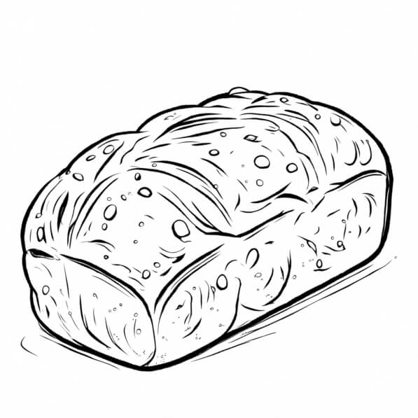 Download Loaf of Bread Illustration Coloring pages Online - Creative ...