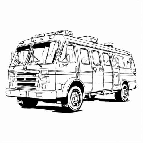 Free Ambulance Coloring pages - Download Printable Ambulance Coloring ...