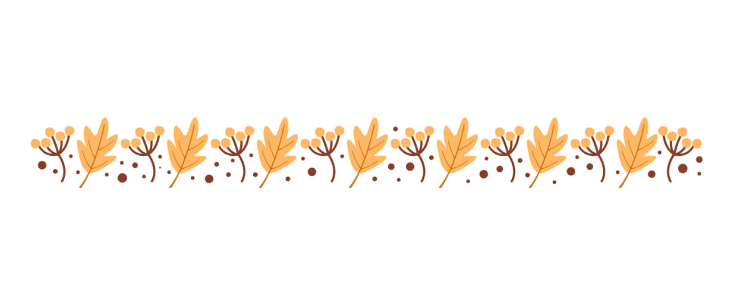 Download Stylized Autumn Leaves and Floral Border Design Borders ...