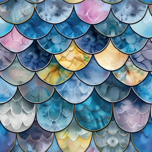 Download Colorful Abstract Fish Scale Pattern Patterns Online ...